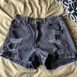 American eagle black jean short